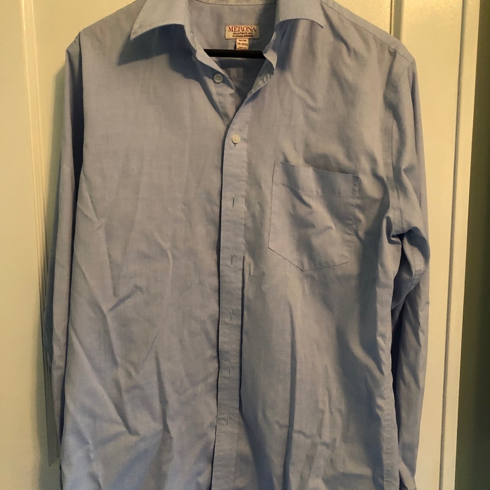 Men’s blue button down